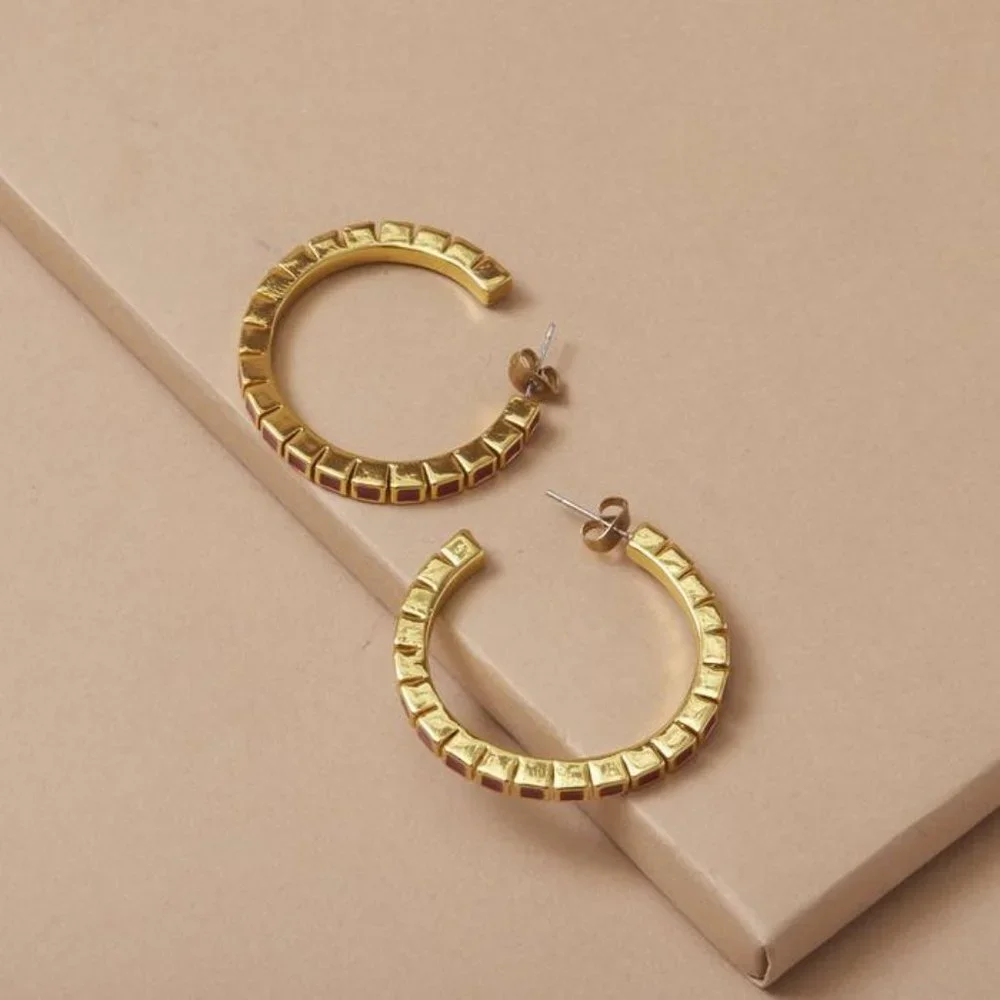 Summer & Rose Olivia Enamel Hoops
